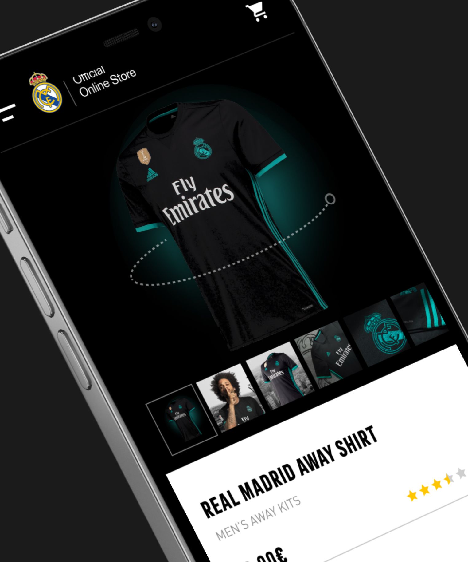 Ficha camiseta Real madrid