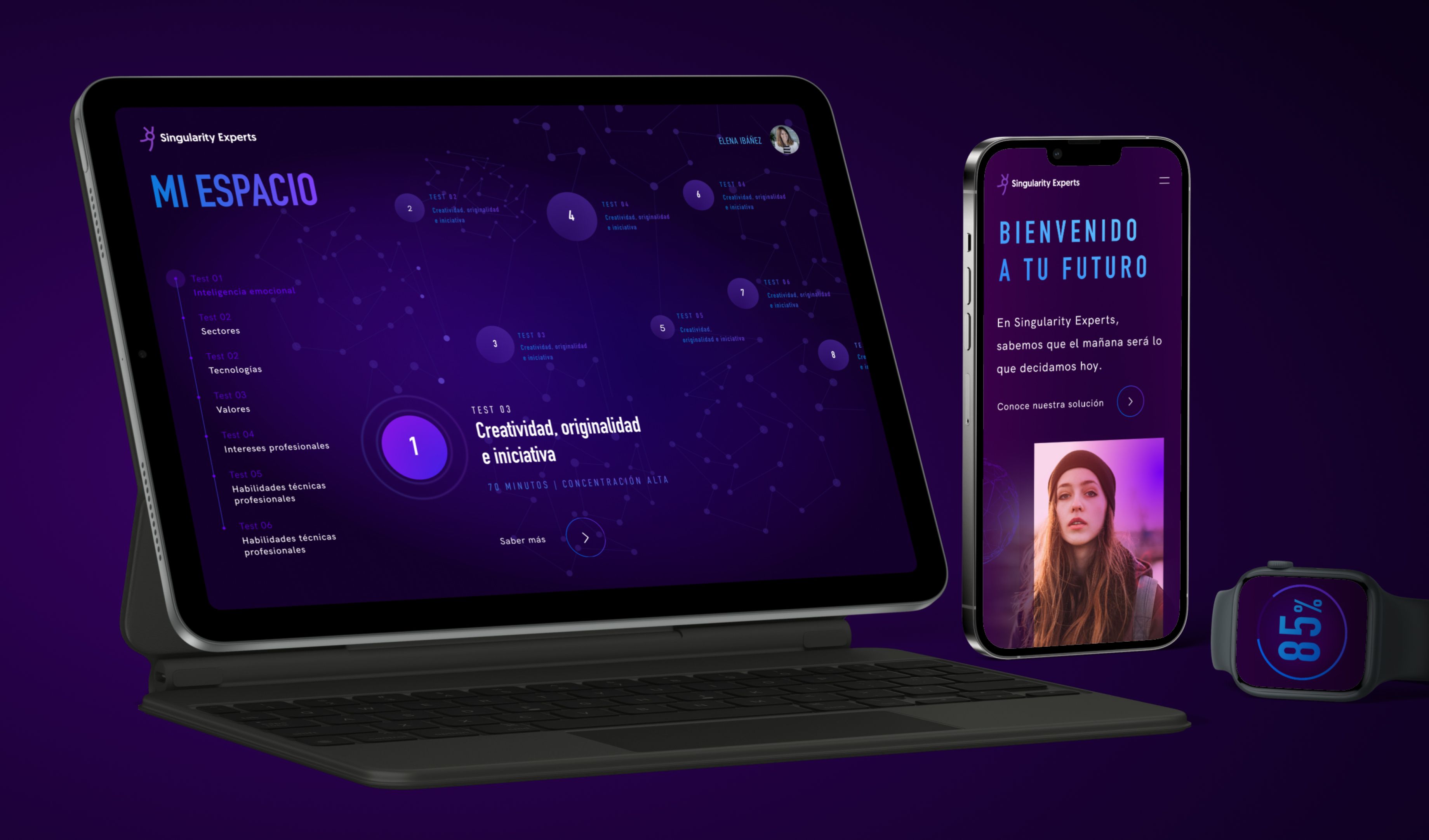 Pantallas web Singularity